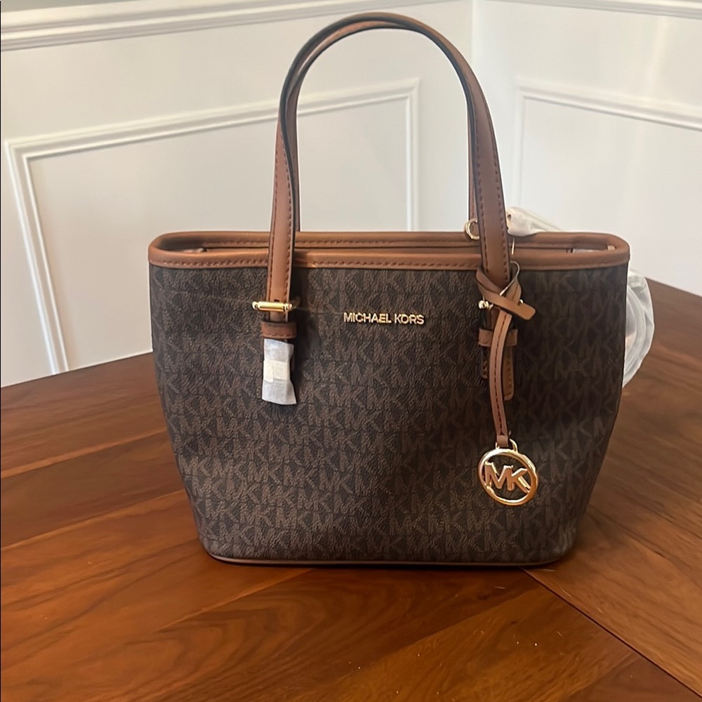 Michael Kors Brown Signature Tote Bag